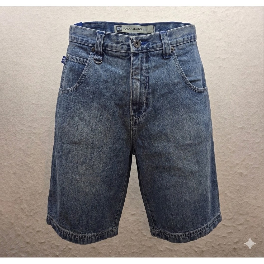 Paco Jeans Vintage Boy's Blue Demin Jean Shorts w Dragon. Size 12H